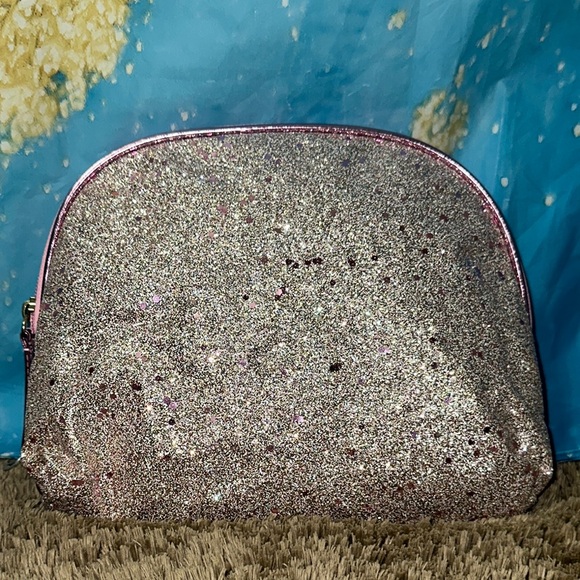 Glittery Silver Cosmetic Bag - Picture 1 of 5